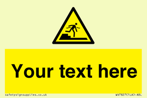 Custom warning Submerged step or steps